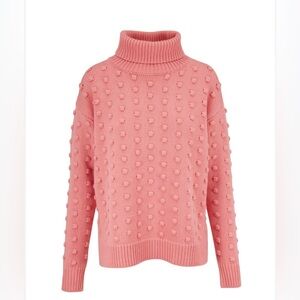 Lela Rose pink dotted sweater. Size XS.